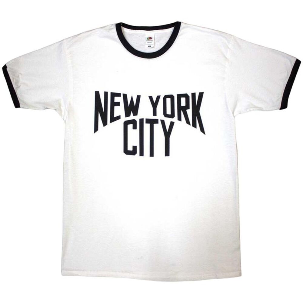 NYC Unisex Adult Text T-Shirt / White